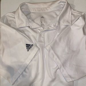 White Adidas Golf Shirt